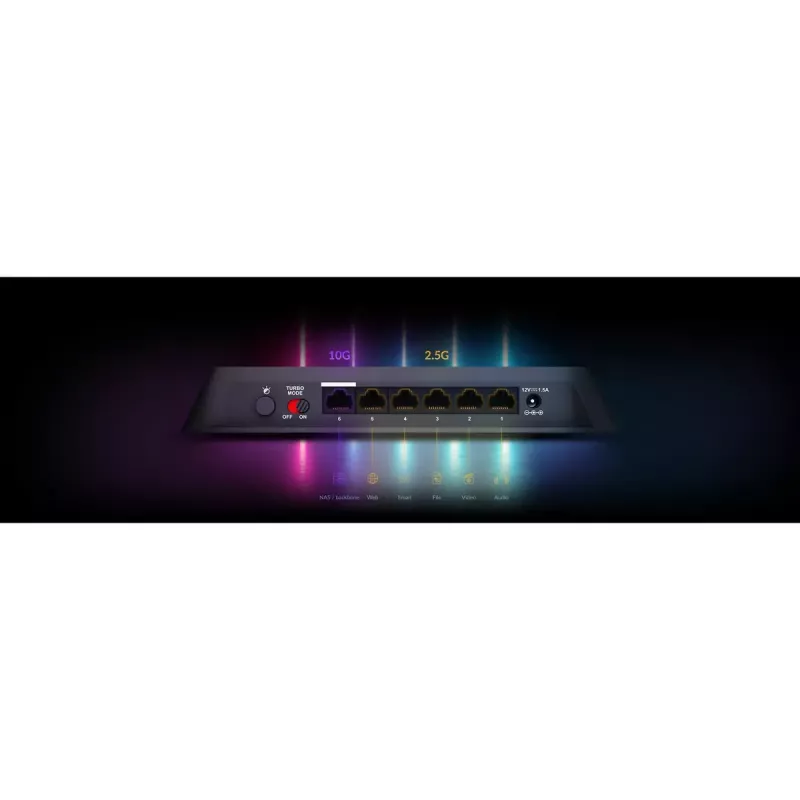 Haldamatu lüliti D-Link DMS-106XT 6 pordiga 2.5G Ethernet 45 Gbit/s