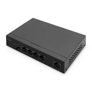 DIGITUS PoE-lüliti 4+1 pordiga Ethernet Haldamata 4 pordiga PoE,