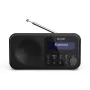 Sharp DR-P420(BK) Tokyo kaasaskantav digitaalraadio, Kaasaskantav, Digitaalne, DAB, DAB+, FM, Automaatne otsing, Automaatne häälestus, 2 W, AAC