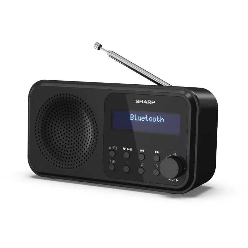 Sharp DR-P420(BK) Tokyo kaasaskantav digitaalraadio, Kaasaskantav, Digitaalne, DAB, DAB+, FM, Automaatne otsing, Automaatne häälestus, 2 W, AAC