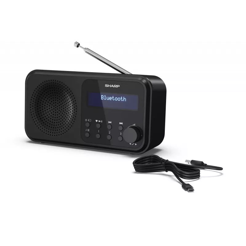 Sharp DR-P420(BK) Tokyo kaasaskantav digitaalraadio, Kaasaskantav, Digitaalne, DAB, DAB+, FM, Automaatne otsing, Automaatne häälestus, 2 W, AAC