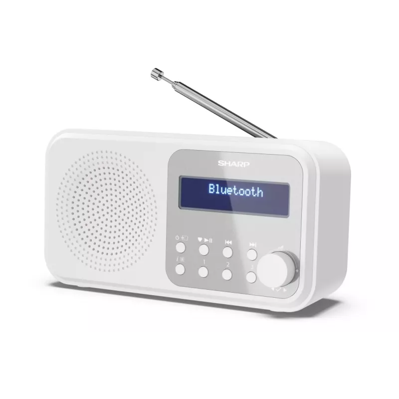 Sharp DR-P420(WH) Tokyo kaasaskantav digitaalraadio, kaasaskantav, digitaalne, DAB, DAB+, FM, automaatne otsing, automaatne häälestus, 2 W, AAC
