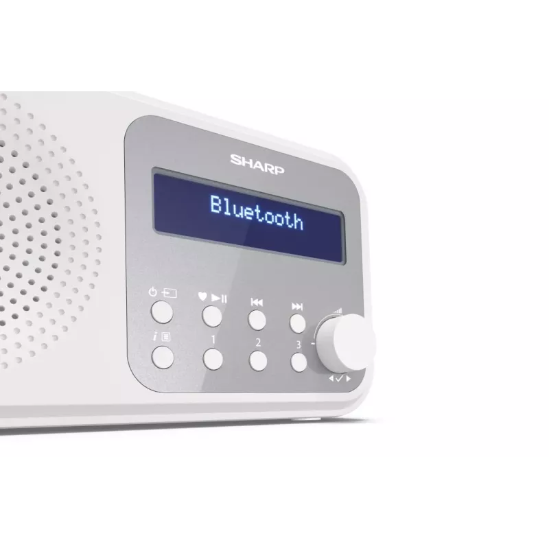 Sharp DR-P420(WH) Tokyo kaasaskantav digitaalraadio, kaasaskantav, digitaalne, DAB, DAB+, FM, automaatne otsing, automaatne häälestus, 2 W, AAC