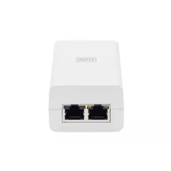 DIGITUS Gigabit Ethernet PoE+ süstija 802.3at, 30 W väike korpus, valge