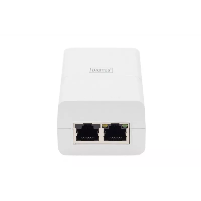 DIGITUS Gigabit Ethernet PoE+ süstija 802.3at, 30 W väike korpus, valge