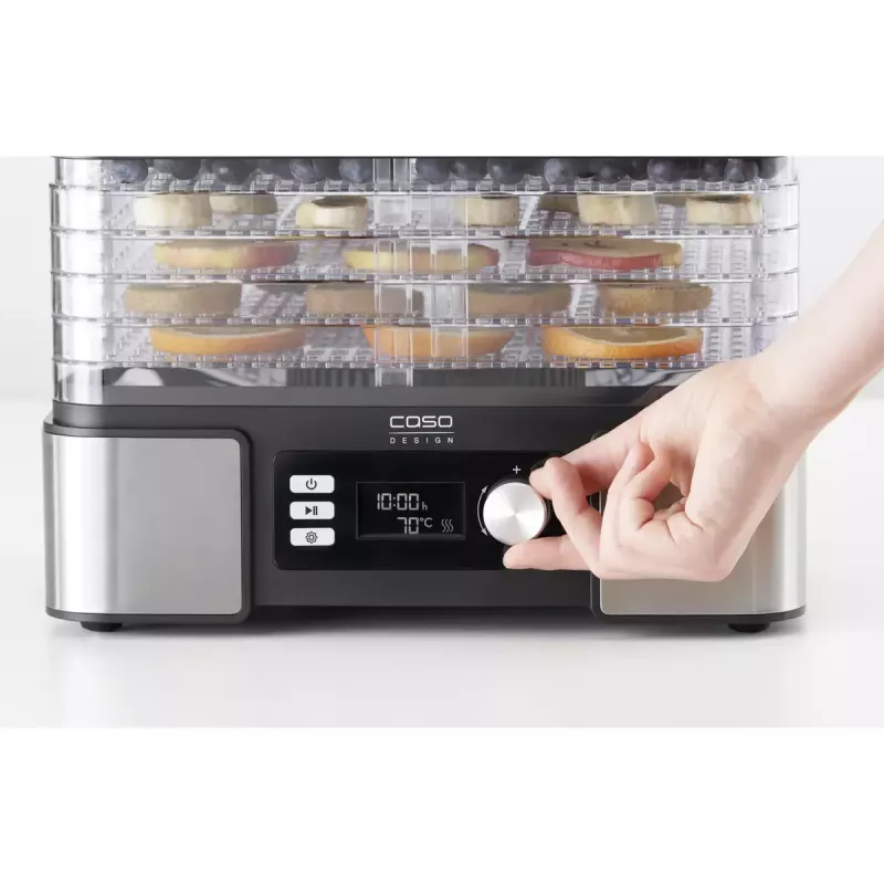 Toidukuivati Caso DH 450 — 5 alust, võimsus 370–450 W