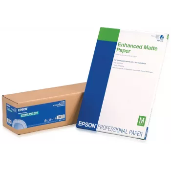 Epson Enhanced Matte Paper, 24 tolli x 30,5 m, 189g/m², 30,5 m, 60,9 cm, 61 cm (24 tolli), Matt, 265 µm, 189 g/m²