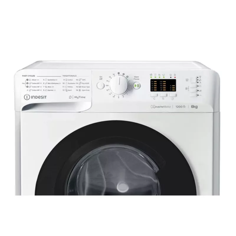 Indesit MTWSA 61294 WK EE pesumasin eestlaetav 6 kg 1151 RPM Valge