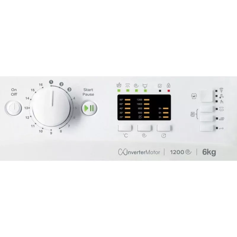 Indesit MTWSA 61294 WK EE pesumasin eestlaetav 6 kg 1151 RPM Valge