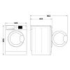 Indesit MTWSA 61294 WK EE pesumasin eestlaetav 6 kg 1151 RPM Valge