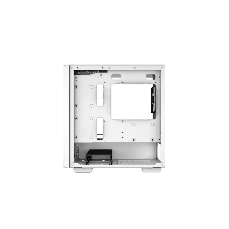 Arvuti korpus DeepCool CC360 WH ARGB Mini Tower Valge — Micro‑ATX/Mini‑ITX, karastatud klaas, 2x 3,5 tolli + 3x 2,5 tolli, 2x eesmine 120 mm ventilaator