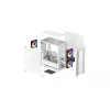 Arvuti korpus DeepCool CC360 WH ARGB Mini Tower Valge — Micro‑ATX/Mini‑ITX, karastatud klaas, 2x 3,5 tolli + 3x 2,5 tolli, 2x eesmine 120 mm ventilaator