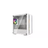 Arvuti korpus DeepCool CC360 WH ARGB Mini Tower Valge — Micro‑ATX/Mini‑ITX, karastatud klaas, 2x 3,5 tolli + 3x 2,5 tolli, 2x eesmine 120 mm ventilaator