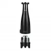 Soola- ja pipraveski komplekt Adler AD 4449B — roostevaba teras/must, 150 ml mahutavus, liitiumaku, 80×80×263 mm