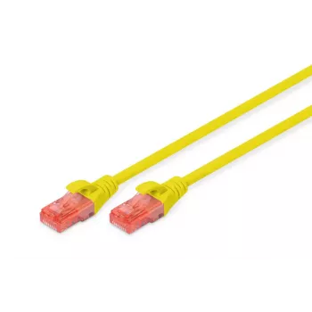 DIGITUS Professional patch-kaabel - CAT6 - U/UTP - ilma kinnijäämiseta - 2 m - kollane