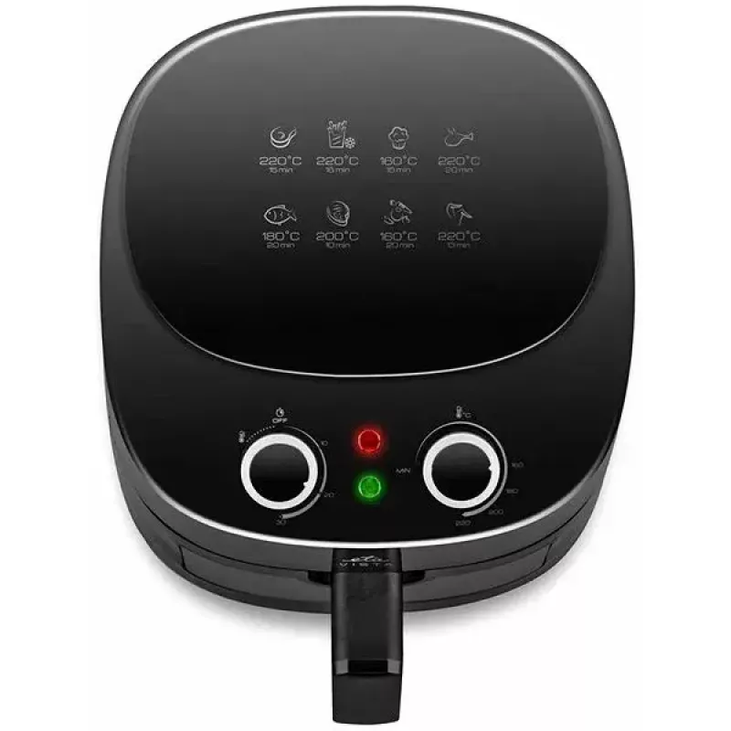 õhufritüür ETA ETA016890000, countertop 1300W, 4.3 L, Must