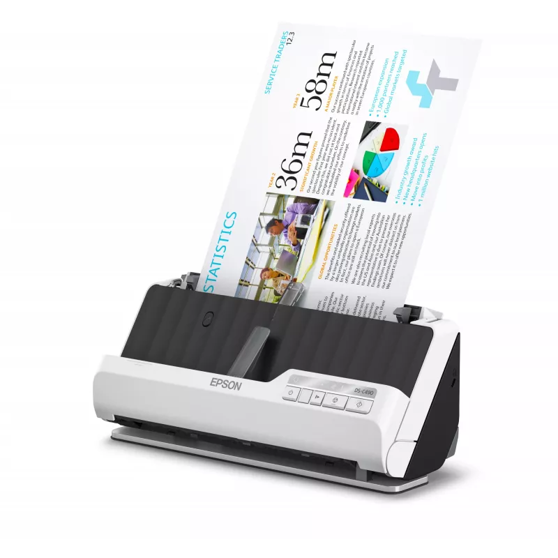 Epson DS-C490 ADF + lehtsööturiga skanner 600 x 600 DPI A4 must, valge