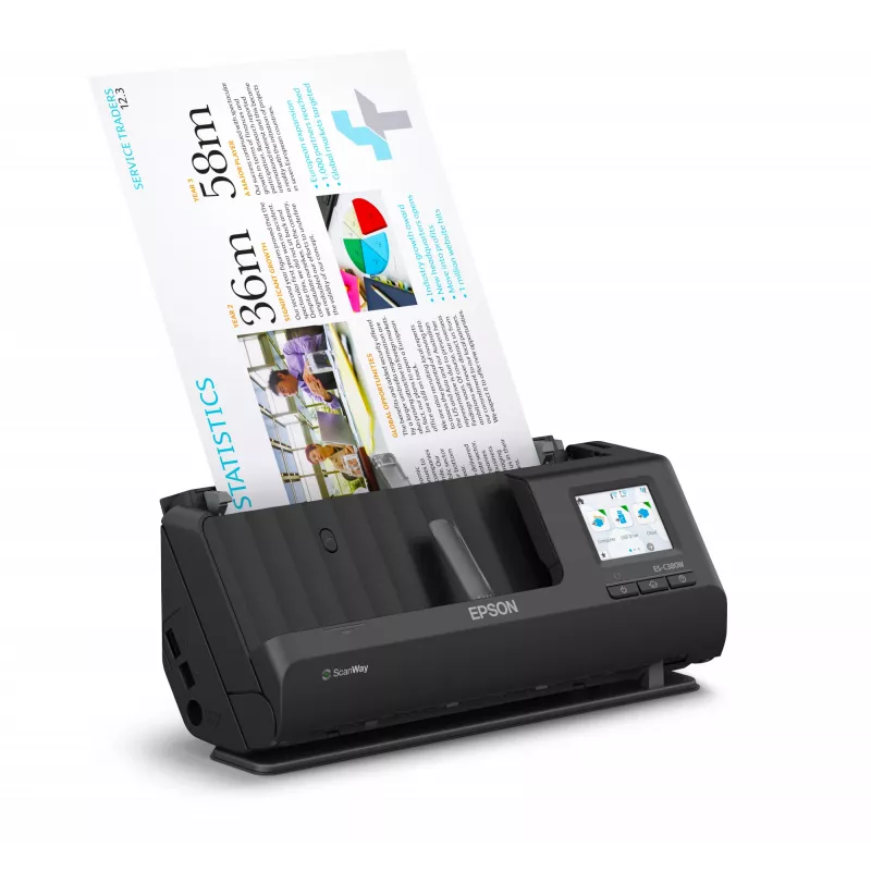 Epson ES-C380W ADF + lehtsööturiga skanner 600 x 600 DPI A4 must