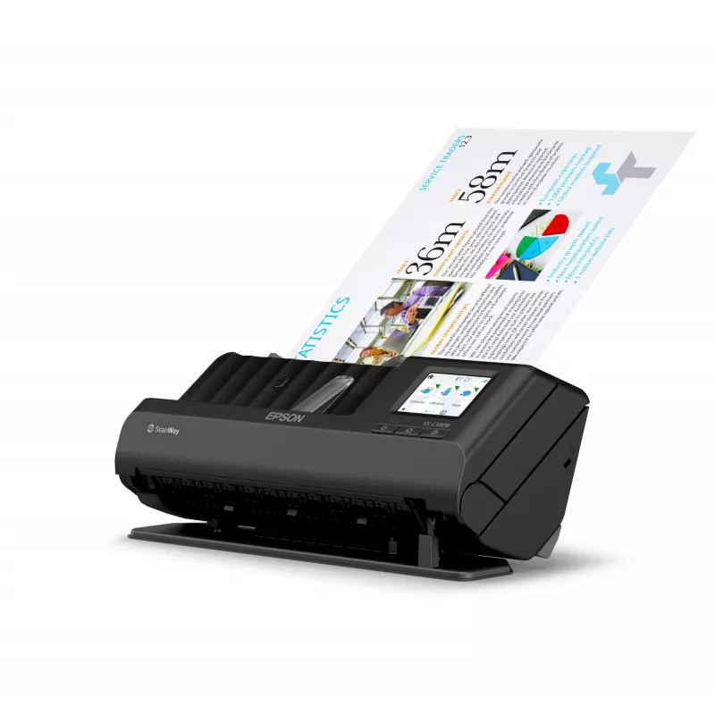 Epson ES-C380W ADF + lehtsööturiga skanner 600 x 600 DPI A4 must