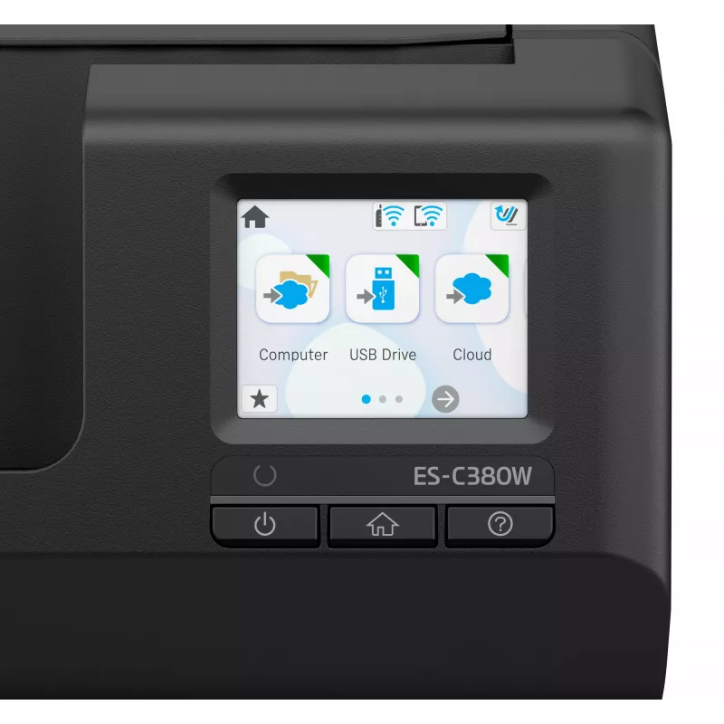 Epson ES-C380W ADF + lehtsööturiga skanner 600 x 600 DPI A4 must