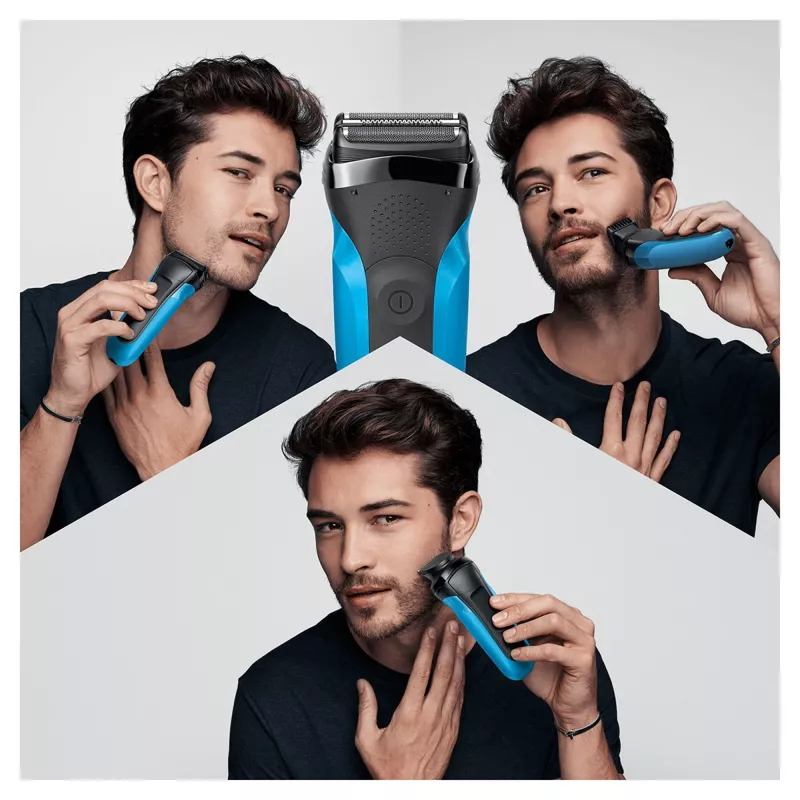 Braun Series 3 310BT elektriline pardel - märg ja kuiv fooliumpardel koos habemetrimmeri lisaseadmetega