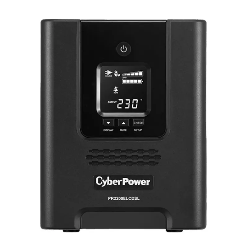 CyberPower PR2200ELCDSL katkematu toiteallikas (UPS) Line-Interactive 2.2 kVA 1980 W 9 vahelduvvoolu pistikupesa