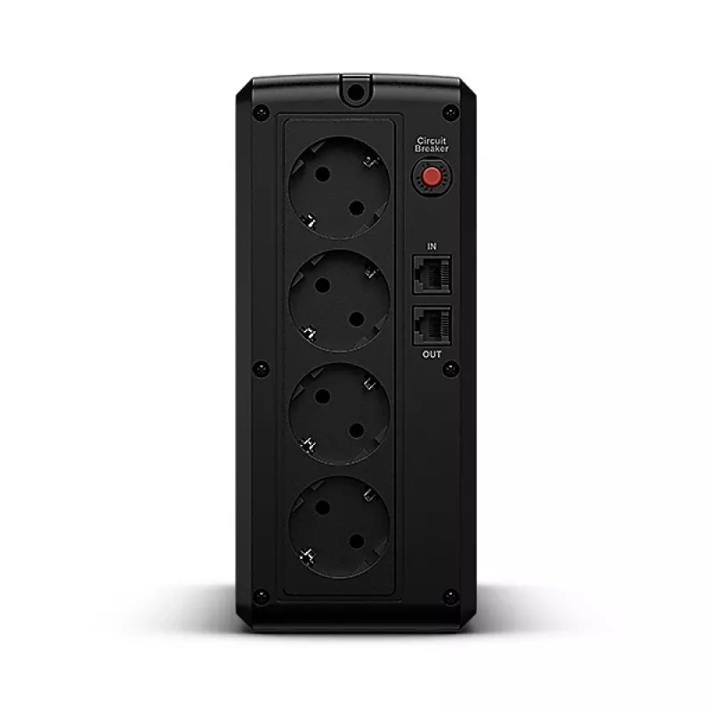 CyberPower UT1050EG liini-interaktiivne UPS, 1050 VA (1,05 kVA), 630 W, AVR, Schuko pistikupesad, tornkorpus