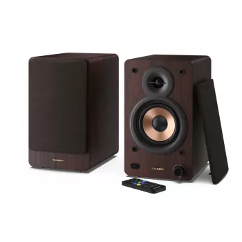 Sharp BOOKSHELF SPEAKERS 2-tee pruunid juhtmega ja juhtmevabad 60 W