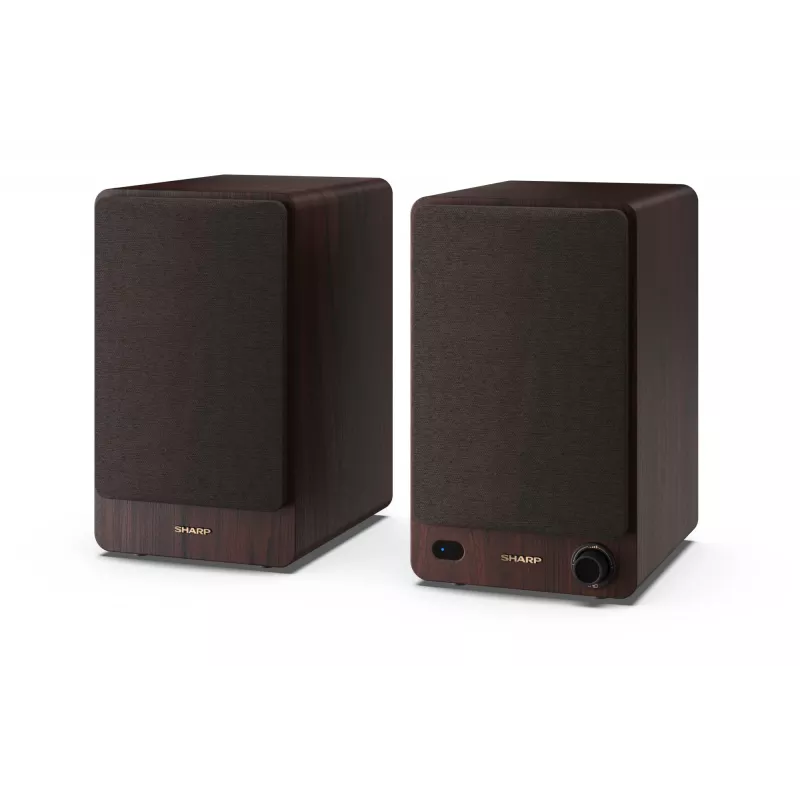 Sharp BOOKSHELF SPEAKERS 2-tee pruunid juhtmega ja juhtmevabad 60 W