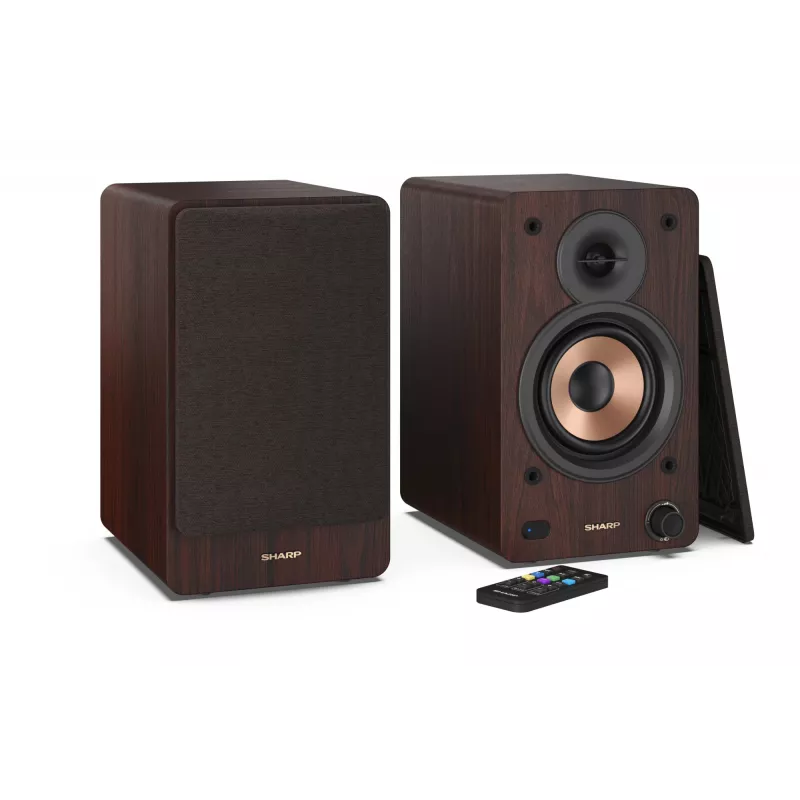 Sharp BOOKSHELF SPEAKERS 2-tee pruunid juhtmega ja juhtmevabad 60 W