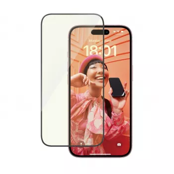 PanzerGlass ® EyeCARE™ Ekraanikaitse iPhone 15 | Ultra-Wide Fit koos EasyAligneriga