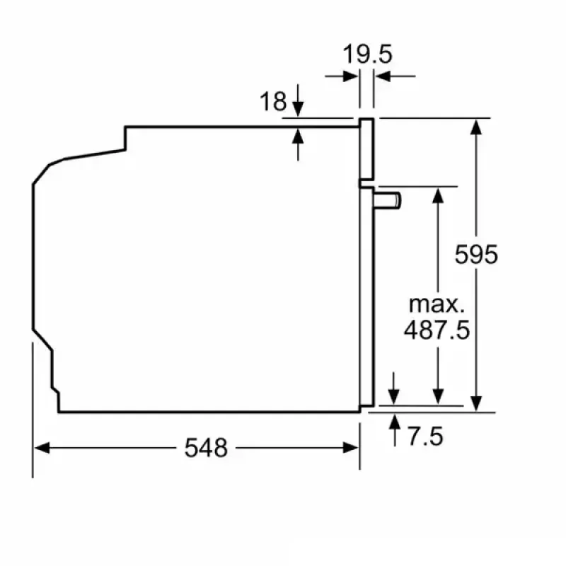 Sisseehitatud ahi Bosch HBG7721W1S, elektriline, pürolüüs