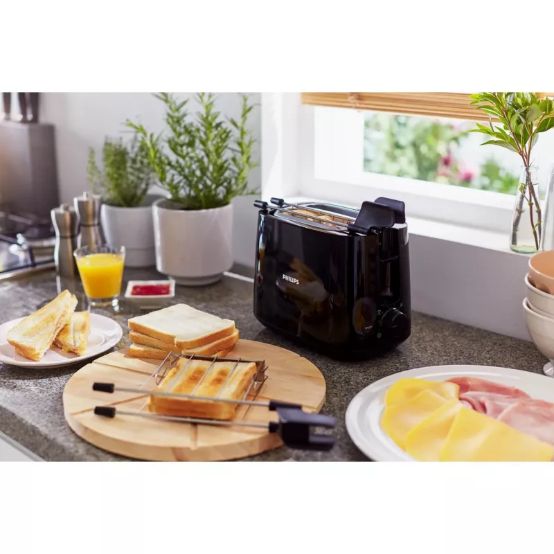 Philips Daily Collection HD2583/90 röster, 2 pesa, 8 astet, 600 W, must