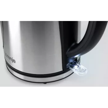 Gorenje K15DWS elektriline veekeetja 1,5 l 2200 W must, roostevaba teras