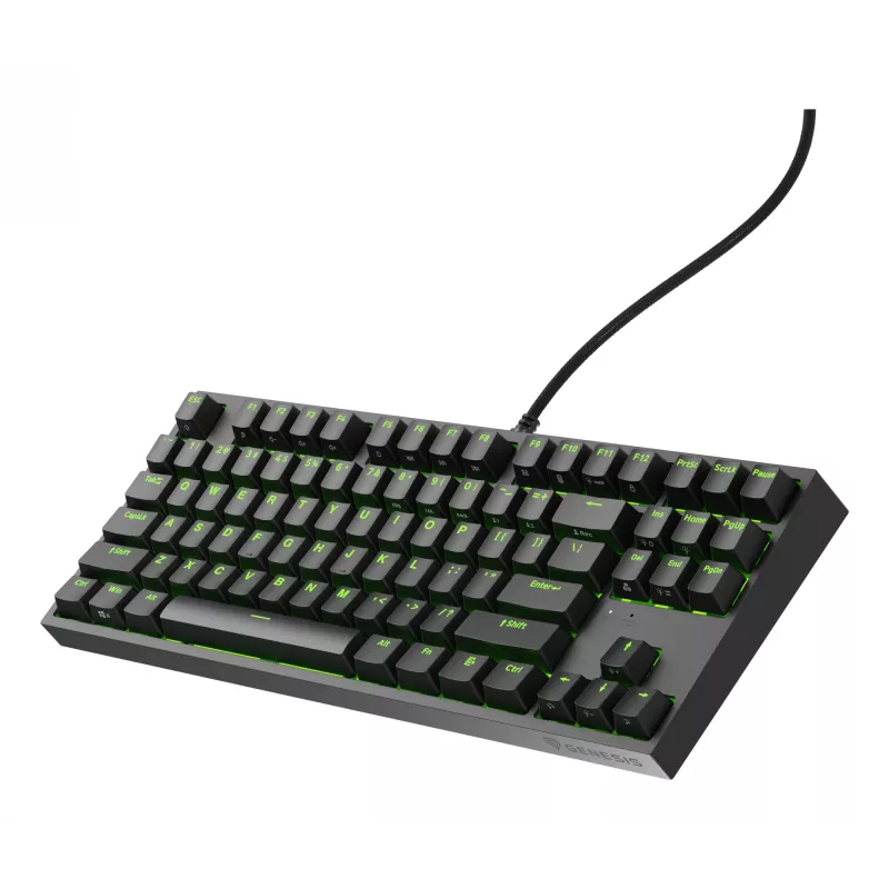 GENESIS Thor 404 TKL klaviatuur Mängimine USB QWERTY US inglise Must