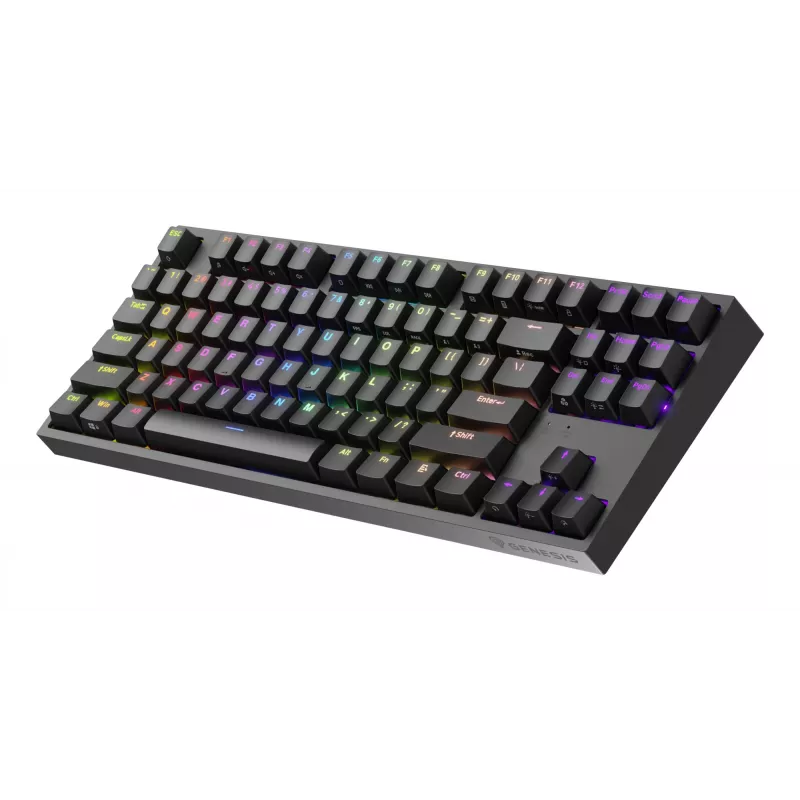 GENESIS Thor 404 TKL klaviatuur Mängimine USB QWERTY US inglise Must