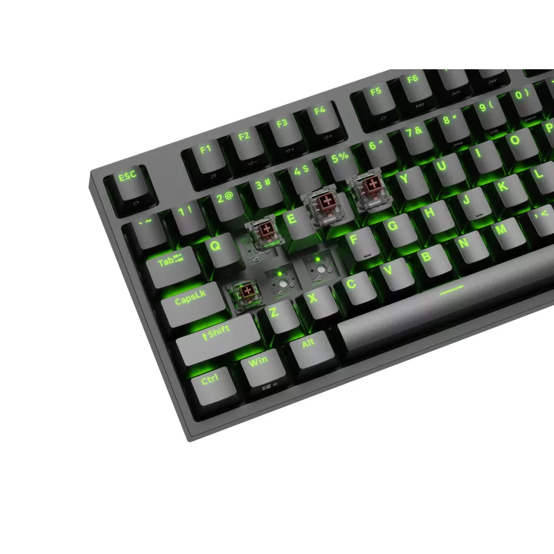GENESIS Thor 404 TKL klaviatuur Mängimine USB QWERTY US inglise Must