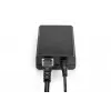 DIGITUS Gigabit PoE+ jaotur, 10/100/1000 Mbps, 24 W sisend: 802.3at PoE, väljund: 5V/2A, 9V/2A, 12V/2A, plastkorpus, must