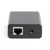 DIGITUS Gigabit PoE+ jaotur, 10/100/1000 Mbps, 24 W sisend: 802.3at PoE, väljund: 5V/2A, 9V/2A, 12V/2A, plastkorpus, must