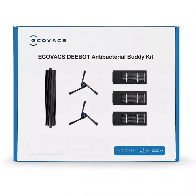 Tarvikukomplekt Ecovacs DKT060099 robotolmuimejale Must 6 tk