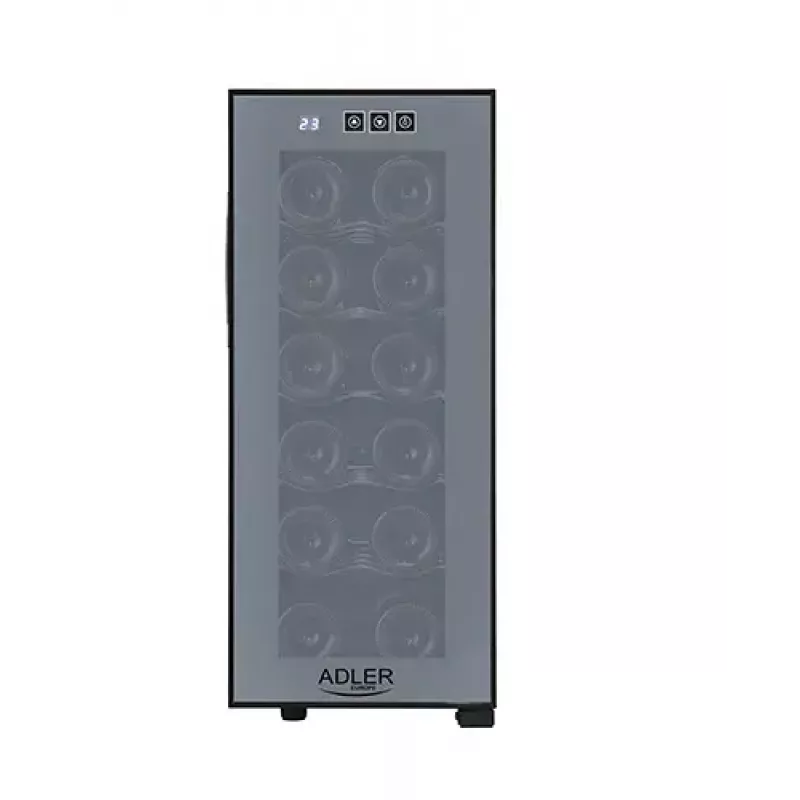 Termoelektriline veinijahuuti Adler AD 8083 — 12 pudelit, vabaltseisev, must, 33 L, 12–18 °C