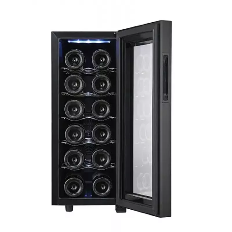 Termoelektriline veinijahuuti Adler AD 8083 — 12 pudelit, vabaltseisev, must, 33 L, 12–18 °C