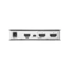 ATEN 2-Pordine True 4K 60Hz (4:4:4), HDMI jaotur, HDMI, 2x HDMI, 4096 x 2160 pikslit, Must, Metall, 4K Ultra HD