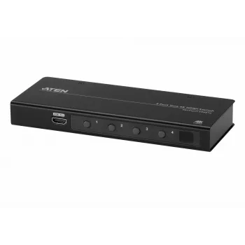 ATEN 4-pordiline True 4K HDMI lüliti, HDMI, metall, must, 60 Hz, 3 m, 18 Gbit/s