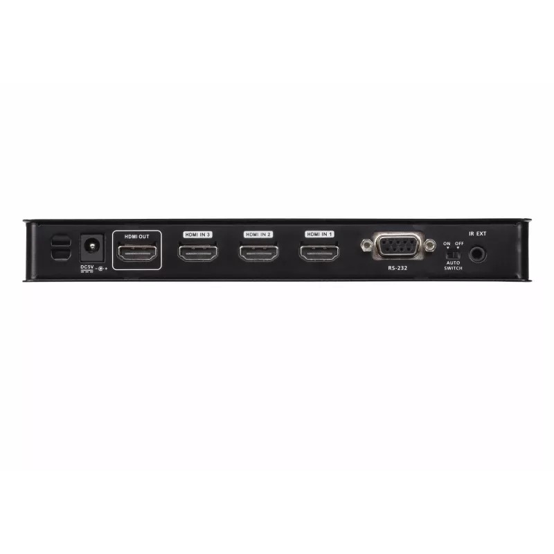 ATEN 4-pordiline True 4K HDMI lüliti, HDMI, metall, must, 60 Hz, 3 m, 18 Gbit/s