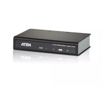 ATEN 2-pordiline HDMI Audio/Video jaotur 4Kx2K, HDMI, 2x HDMI, 4096 x 2160 pikslit, Must, Metall, 4K Ultra HD