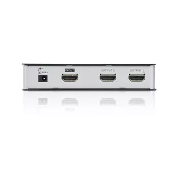 ATEN 2-pordiline HDMI Audio/Video jaotur 4Kx2K, HDMI, 2x HDMI, 4096 x 2160 pikslit, Must, Metall, 4K Ultra HD