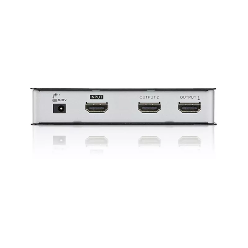 ATEN 2-pordiline HDMI Audio/Video jaotur 4Kx2K, HDMI, 2x HDMI, 4096 x 2160 pikslit, Must, Metall, 4K Ultra HD