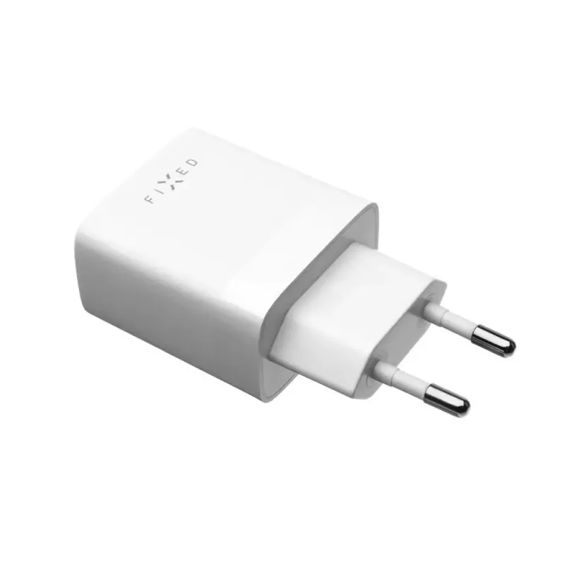 Mobiilseadme laadija FIXED FIXC17N-2U-WH AC kiirlaadimine nutitelefon tahvelarvuti valge