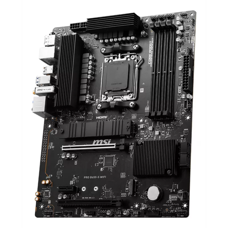 MSI PRO B650-S WIFI emaplaat AMD B650 pesa AM5 ATX